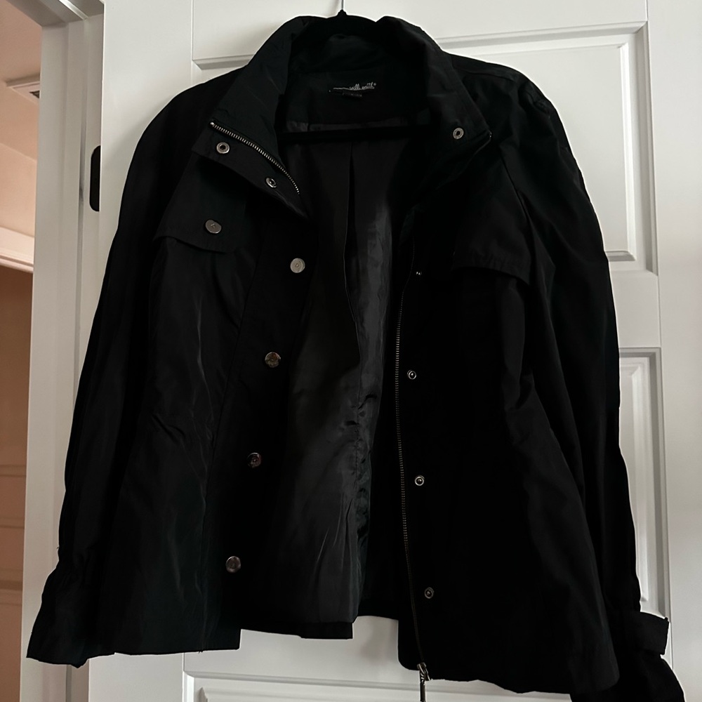 Willi Smith Black Jacket With Silver Accents Size… - image 2